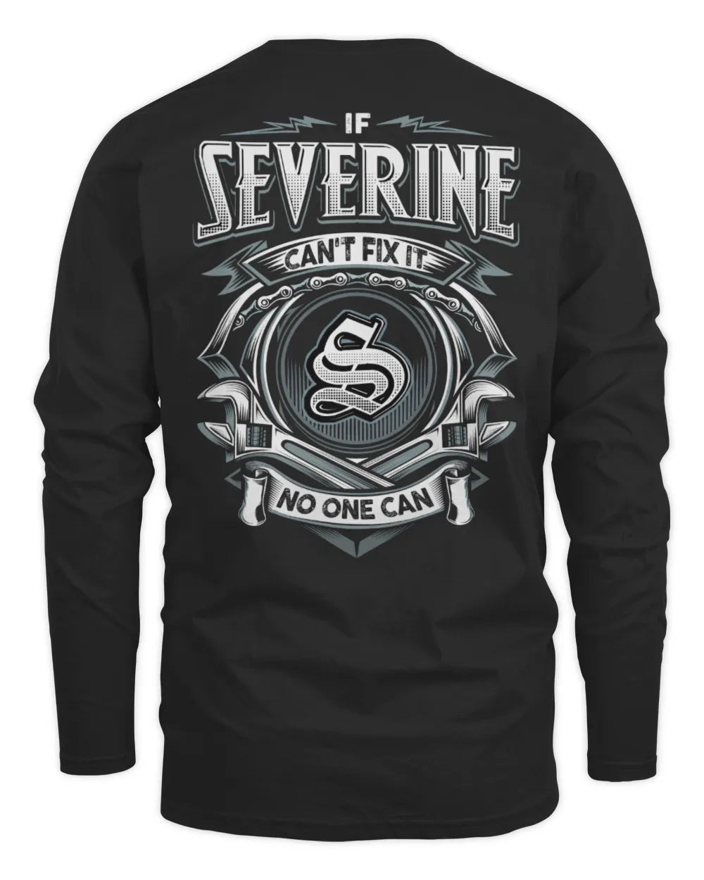 SEVERINE AP81-K4-626 - Personalized Ahmed Quote Apparel “If Ahmed Can't Fix It, No One Can” - Men's Long Sleeved T-Shirt - Black