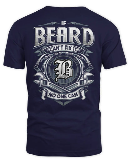 BEARD AP81-K4-626 - Personalized Ahmed Quote Apparel “If Ahmed Can't Fix It, No One Can” - Unisex Standard T-Shirt - Navy