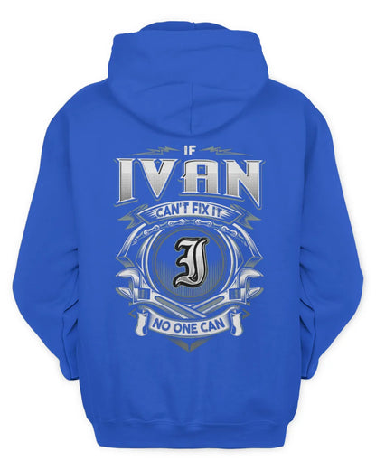 IVAN AP81-K4-626 - Personalized Ahmed Quote Apparel “If Ahmed Can't Fix It, No One Can” - Unisex Hoodie - Royal