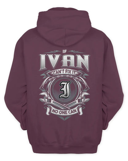 IVAN AP81-K4-626 - Personalized Ahmed Quote Apparel “If Ahmed Can't Fix It, No One Can” - Unisex Hoodie - Maroon
