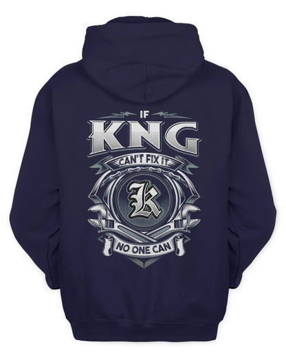 KNG AP81-K4-626 - Personalized Ahmed Quote Apparel “If Ahmed Can't Fix It, No One Can” - Unisex Hoodie - Navy