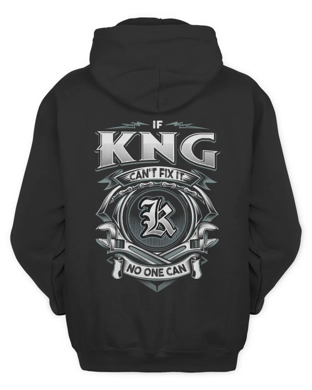 KNG AP81-K4-626 - Personalized Ahmed Quote Apparel “If Ahmed Can't Fix It, No One Can” - Unisex Hoodie - Black