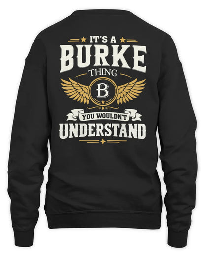 BURKE KT06-M008 It’s a [NAME] Thing – You Wouldn’t Understand | Personalized Vintage T-Shirt - Unisex Sweatshirt - Black