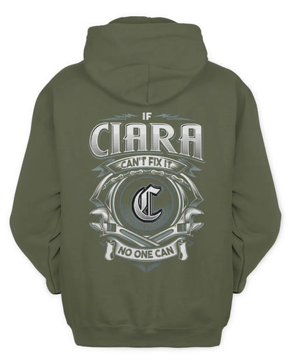 CIARA AP81-K4-626 - Personalized Ahmed Quote Apparel “If Ahmed Can't Fix It, No One Can” - Unisex Hoodie - Military Green