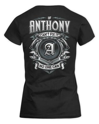 ANTHONY AP81-K4-626 - Personalized Ahmed Quote Apparel “If Ahmed Can't Fix It, No One Can” - Women's Standard T-Shirt - Black