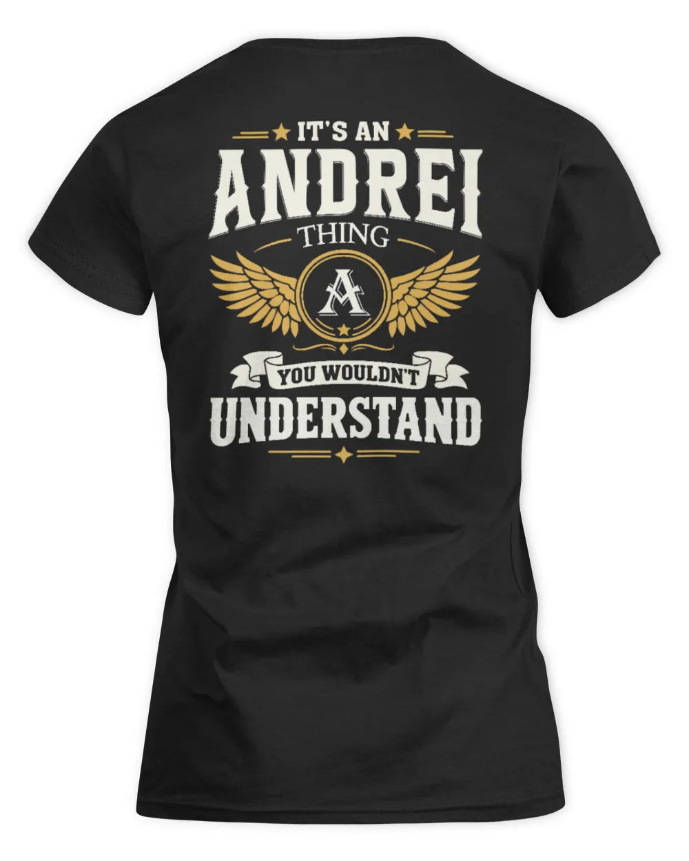 ANDREI KT06-M008 It’s a [NAME] Thing – You Wouldn’t Understand | Personalized Vintage T-Shirt - Women's Standard T-Shirt - Black