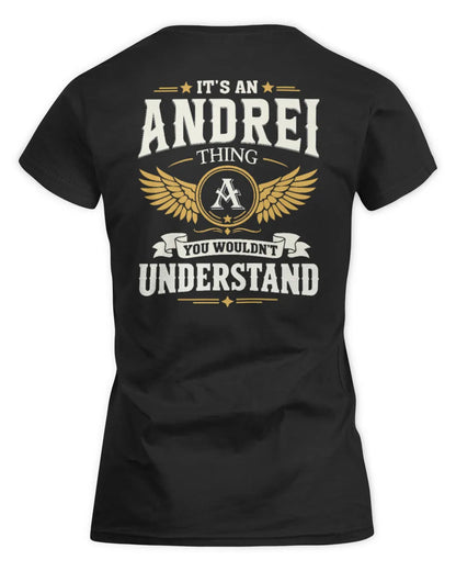 ANDREI KT06-M008 It’s a [NAME] Thing – You Wouldn’t Understand | Personalized Vintage T-Shirt - Women's Standard T-Shirt - Black