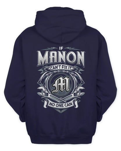 MANON AP81-K4-626 - Personalized Ahmed Quote Apparel “If Ahmed Can't Fix It, No One Can” - Unisex Hoodie - Navy