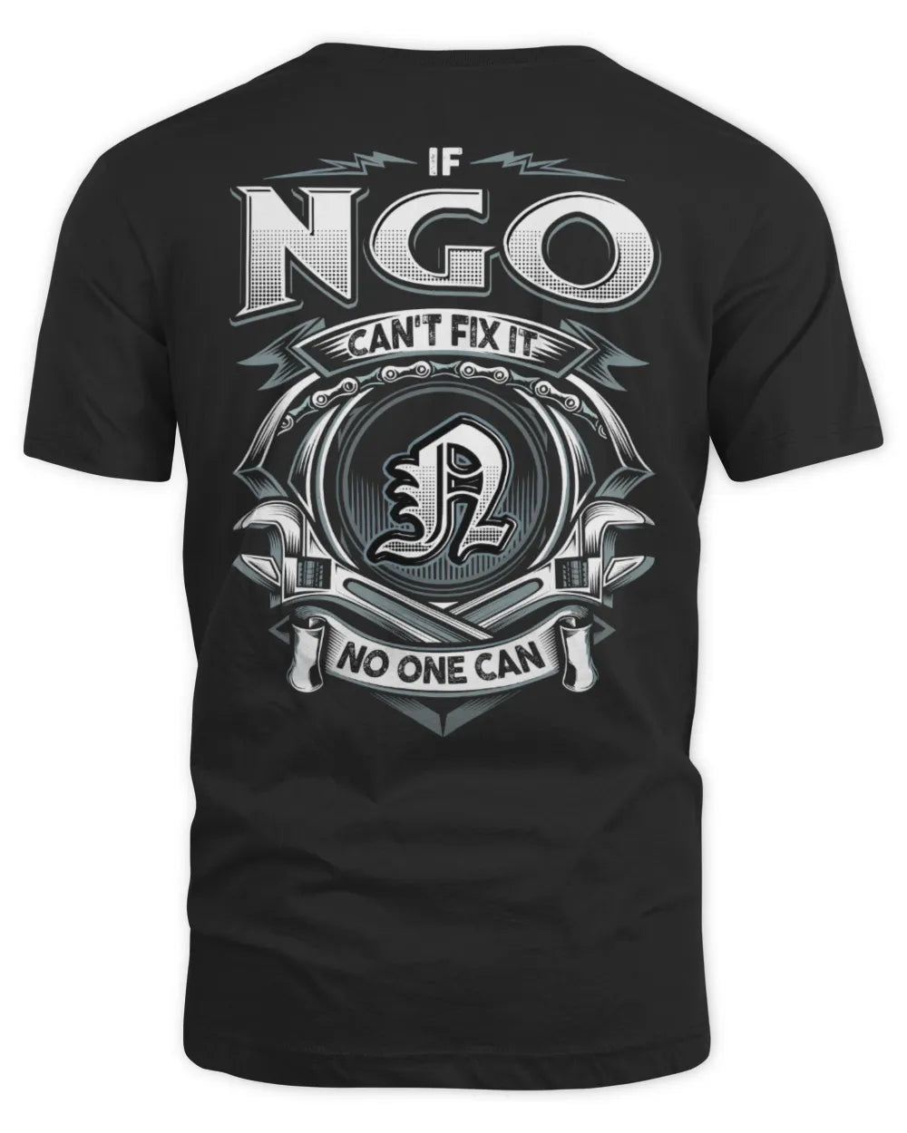 NGO AP81-K4-626 - Personalized Ahmed Quote Apparel “If Ahmed Can't Fix It, No One Can” - Unisex Standard T-Shirt - Black