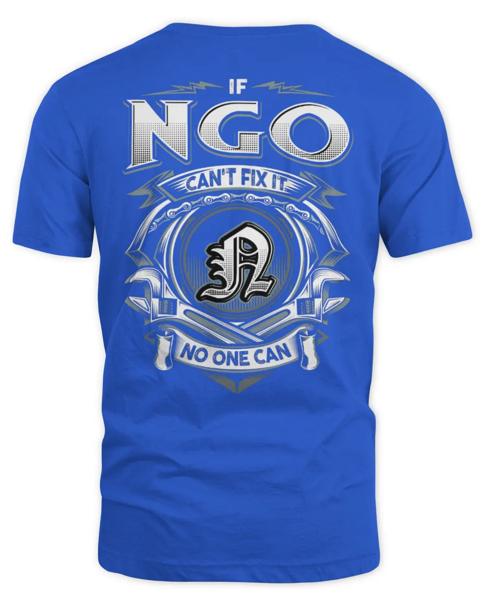 NGO AP81-K4-626 - Personalized Ahmed Quote Apparel “If Ahmed Can't Fix It, No One Can” - Unisex Standard T-Shirt - Royal