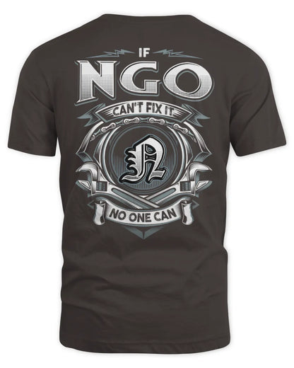 NGO AP81-K4-626 - Personalized Ahmed Quote Apparel “If Ahmed Can't Fix It, No One Can” - Unisex Standard T-Shirt - Dark Chocolate