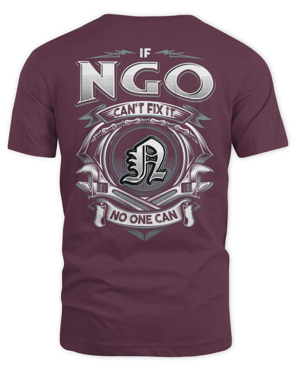 NGO AP81-K4-626 - Personalized Ahmed Quote Apparel “If Ahmed Can't Fix It, No One Can” - Unisex Standard T-Shirt - Maroon