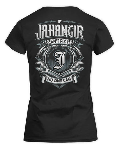 JAHANGIR AP81-K4-626 - Personalized Ahmed Quote Apparel “If Ahmed Can't Fix It, No One Can” - Women's Standard T-Shirt - Black