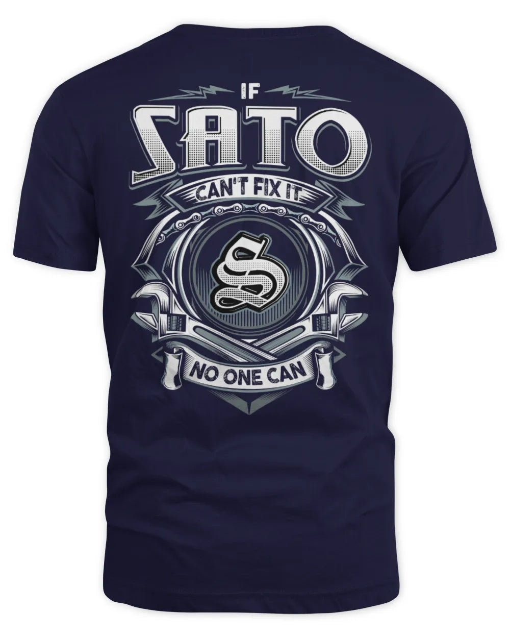 SATO AP81-K4-626 - Personalized Ahmed Quote Apparel “If Ahmed Can't Fix It, No One Can” - Unisex Standard T-Shirt - Navy