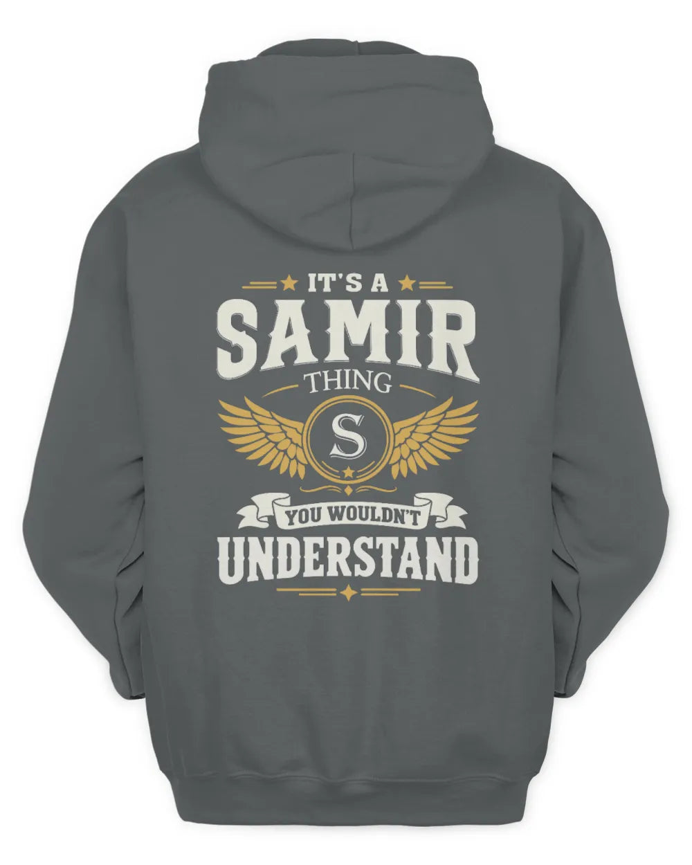 SAMIR KT06-M008 It’s a [NAME] Thing – You Wouldn’t Understand | Personalized Vintage T-Shirt - Unisex Hoodie - Charcoal