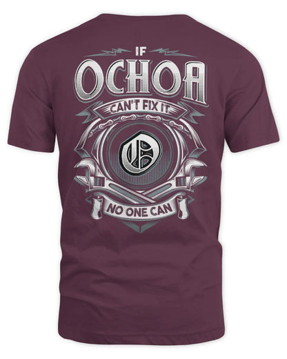 OCHOA AP81-K4-626 - Personalized Ahmed Quote Apparel “If Ahmed Can't Fix It, No One Can” - Unisex Standard T-Shirt - Maroon