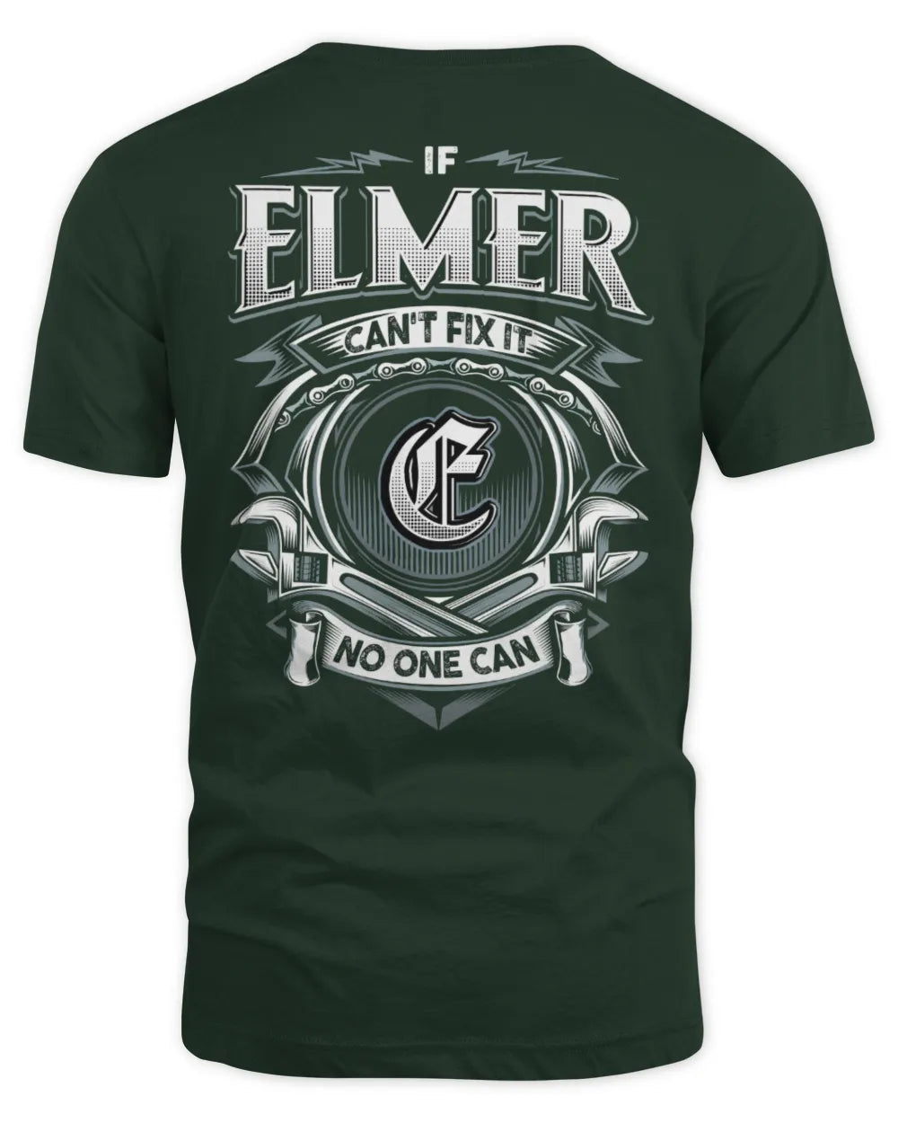 ELMER AP81-K4-626 - Personalized Ahmed Quote Apparel “If Ahmed Can't Fix It, No One Can” - Unisex Standard T-Shirt - Forest Green
