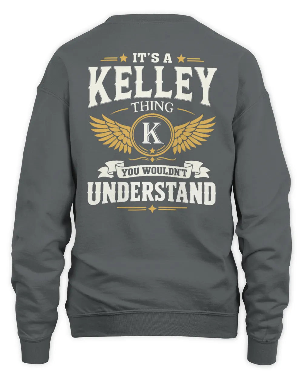 KELLEY KT06-M008 It’s a [NAME] Thing – You Wouldn’t Understand | Personalized Vintage T-Shirt - Unisex Sweatshirt - Charcoal