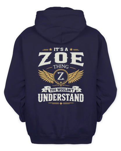 ZOE KT06-M008 It’s a [NAME] Thing – You Wouldn’t Understand | Personalized Vintage T-Shirt - Unisex Hoodie - Navy