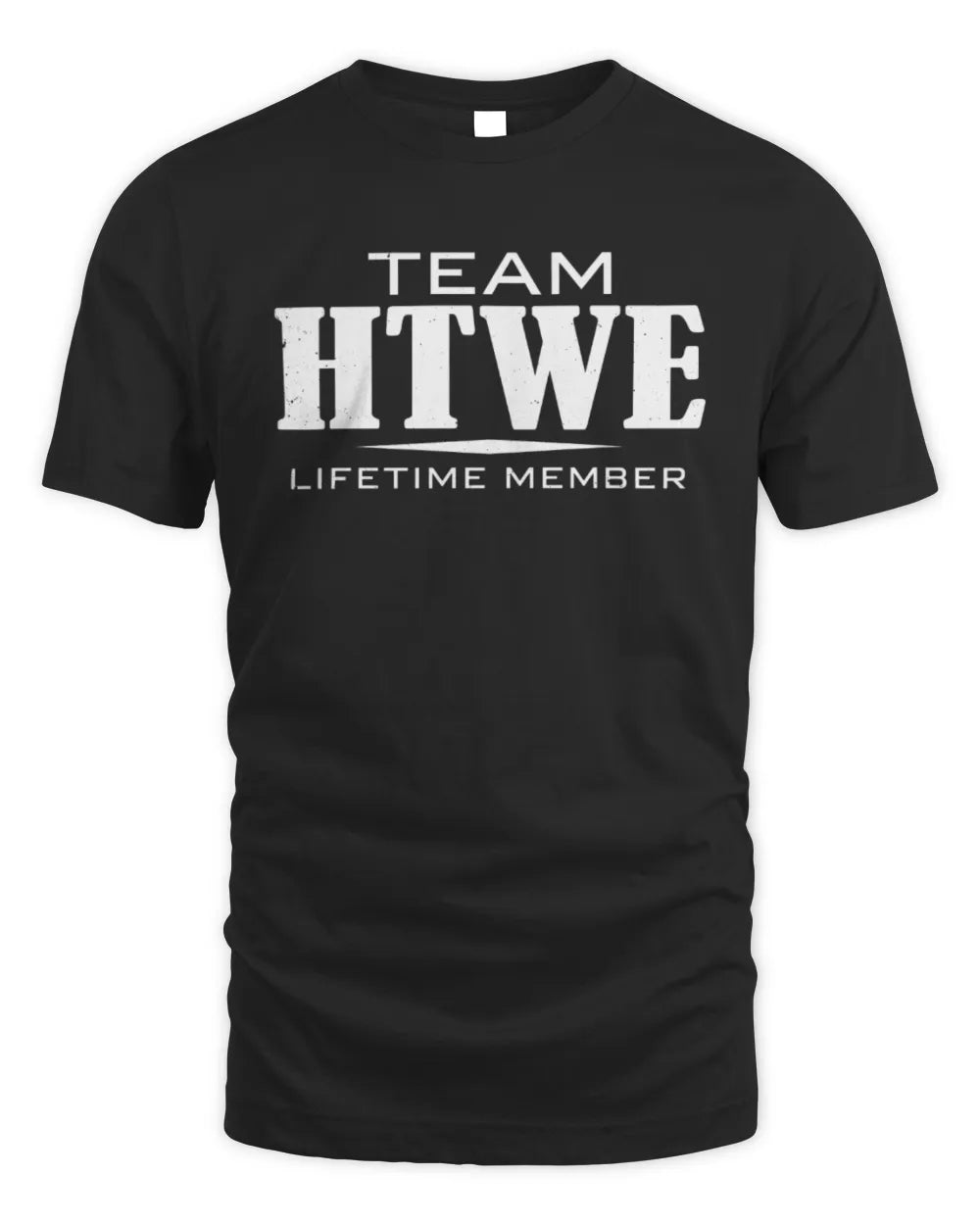 HTWE BL62-K4-128 - Personalized “Team NAME Lifetime Member” - Unisex Standard T-Shirt - Black