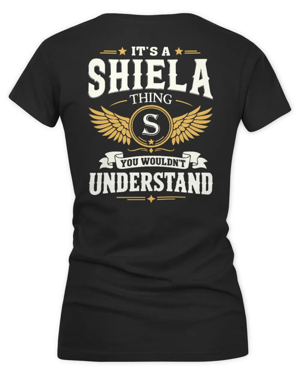 SHIELA KT06-M008 It’s a [NAME] Thing – You Wouldn’t Understand | Personalized Vintage T-Shirt - Women's V-Neck T-Shirt - Black
