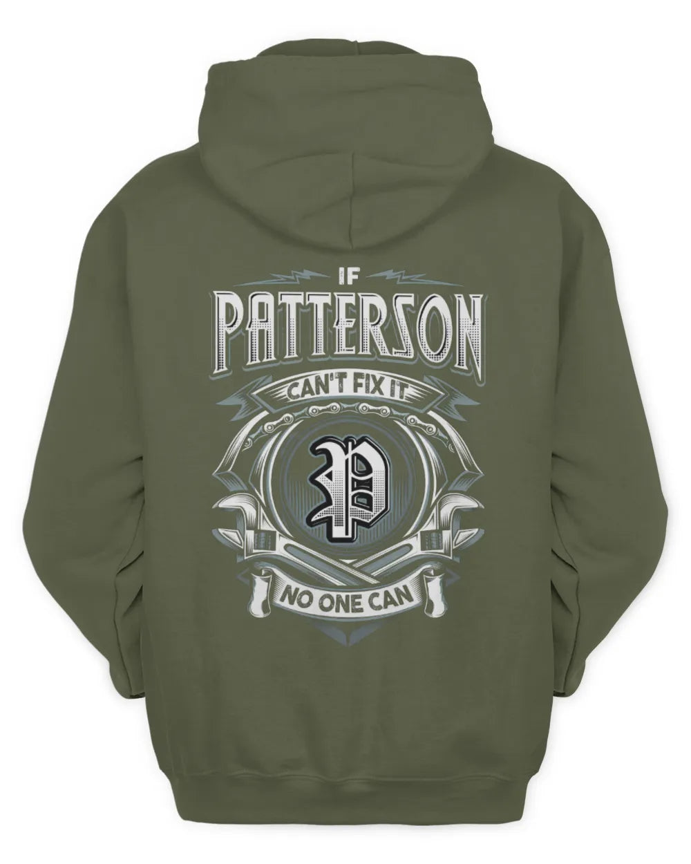 PATTERSON AP81-K4-626 - Personalized Ahmed Quote Apparel “If Ahmed Can't Fix It, No One Can” - Unisex Hoodie - Military Green