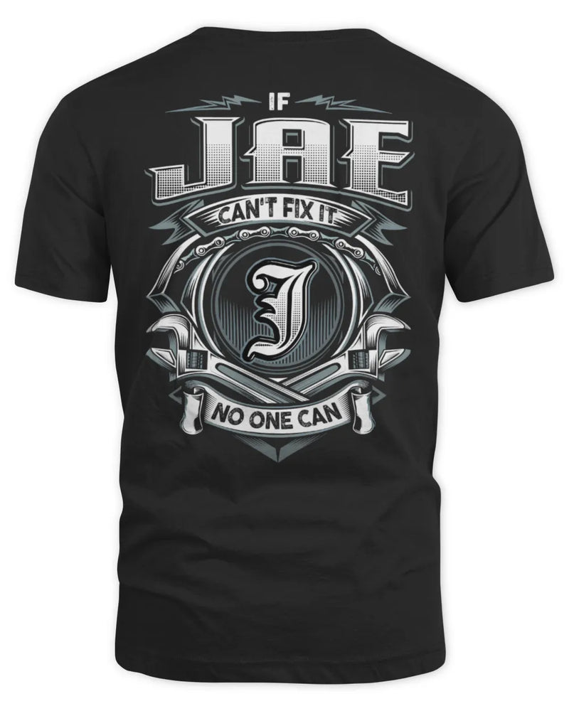 JAE AP81-K4-626 - Personalized Ahmed Quote Apparel “If Ahmed Can't Fix It, No One Can” - Unisex Standard T-Shirt - Black