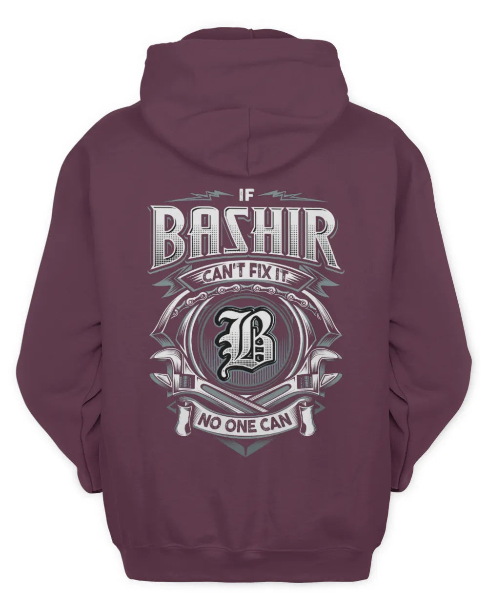 BASHIR AP81-K4-626 - Personalized Ahmed Quote Apparel “If Ahmed Can't Fix It, No One Can” - Unisex Hoodie - Maroon