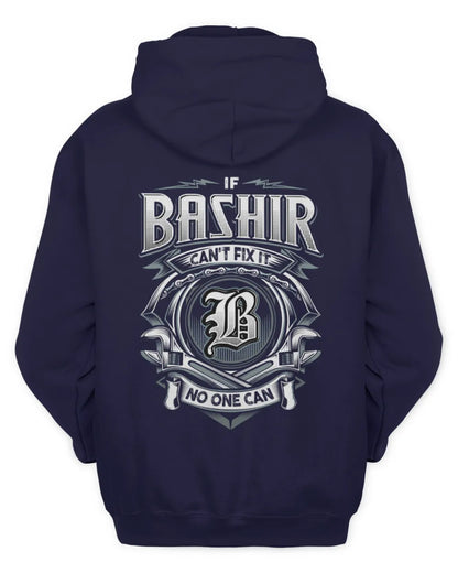 BASHIR AP81-K4-626 - Personalized Ahmed Quote Apparel “If Ahmed Can't Fix It, No One Can” - Unisex Hoodie - Navy