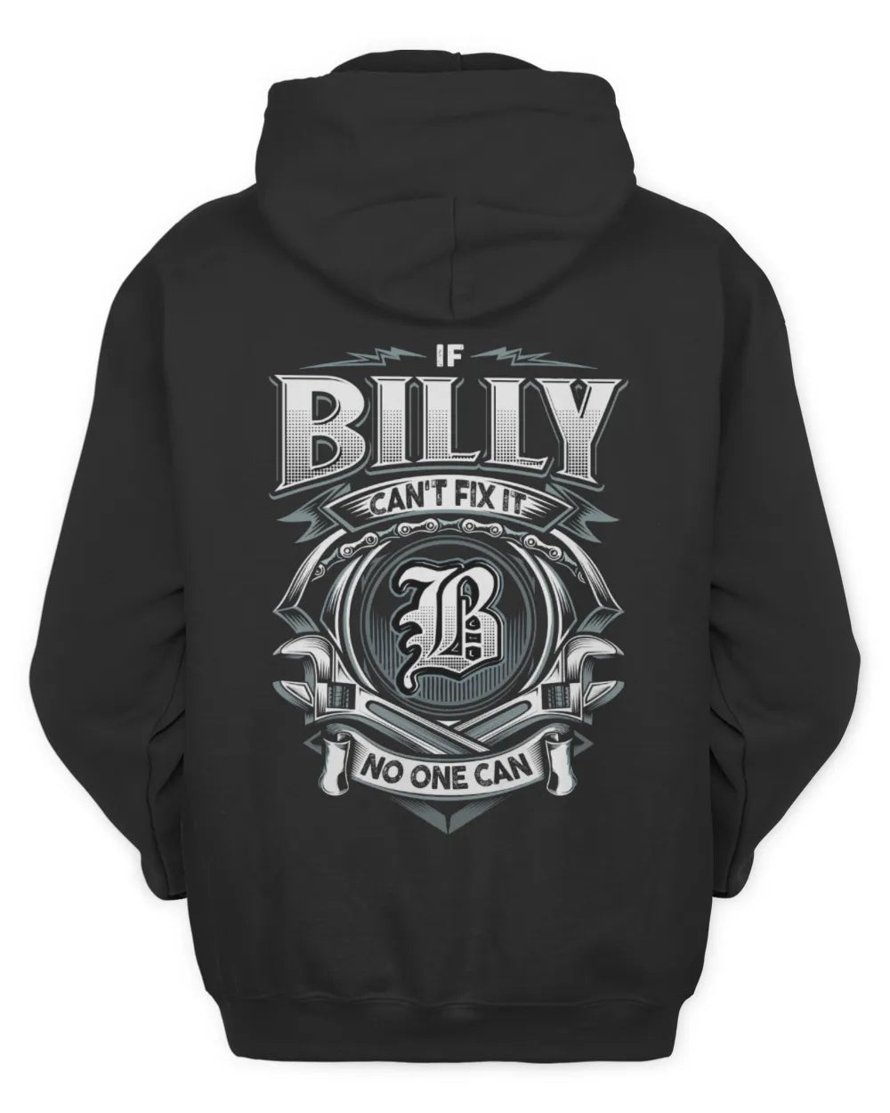 BILLY AP81-K4-626 - Personalized Ahmed Quote Apparel “If Ahmed Can't Fix It, No One Can” - Unisex Hoodie - Black