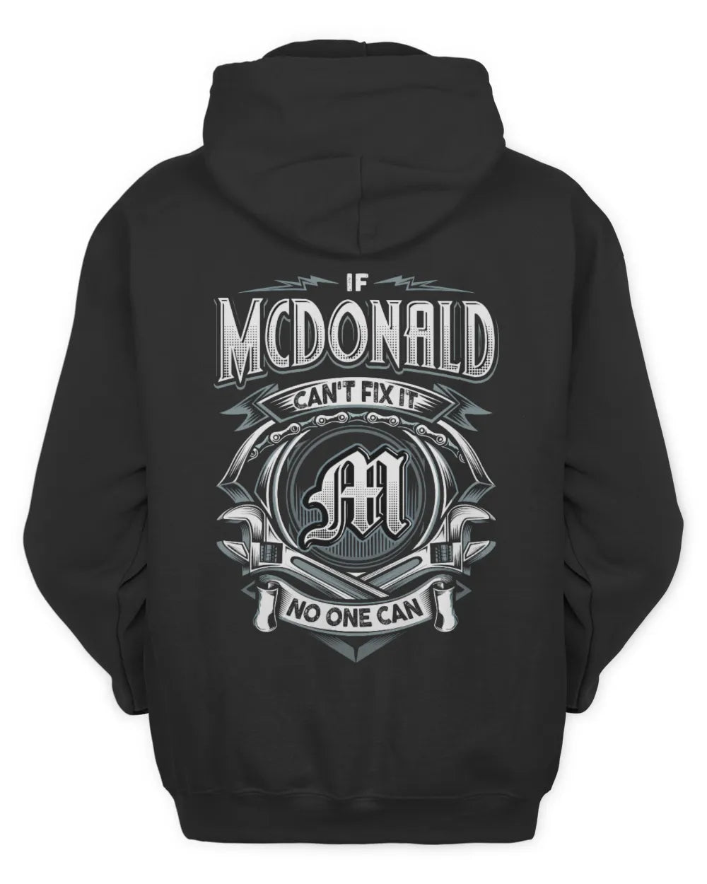 MCDONALD AP81-K4-626 - Personalized Ahmed Quote Apparel “If Ahmed Can't Fix It, No One Can” - Unisex Hoodie - Black