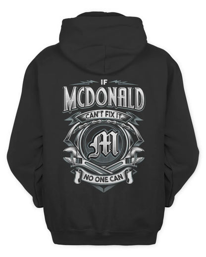 MCDONALD AP81-K4-626 - Personalized Ahmed Quote Apparel “If Ahmed Can't Fix It, No One Can” - Unisex Hoodie - Black