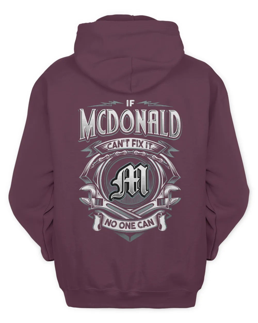 MCDONALD AP81-K4-626 - Personalized Ahmed Quote Apparel “If Ahmed Can't Fix It, No One Can” - Unisex Hoodie - Maroon