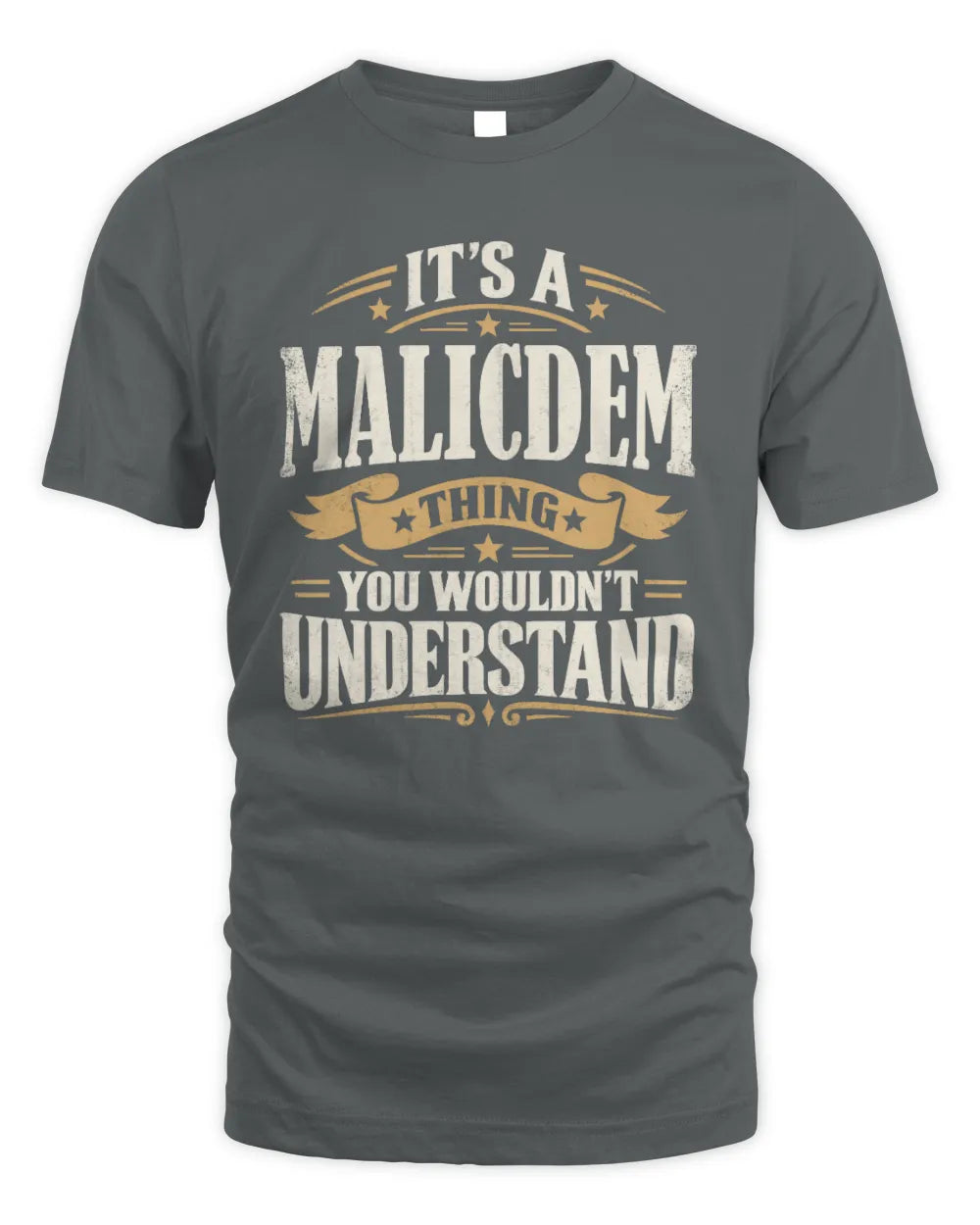 MALICDEM P08 TH51 - Personalized “It’s a/an [NAME] Thing – You Wouldn’t Understand” Shirt - Unisex Standard T-Shirt - Charcoal