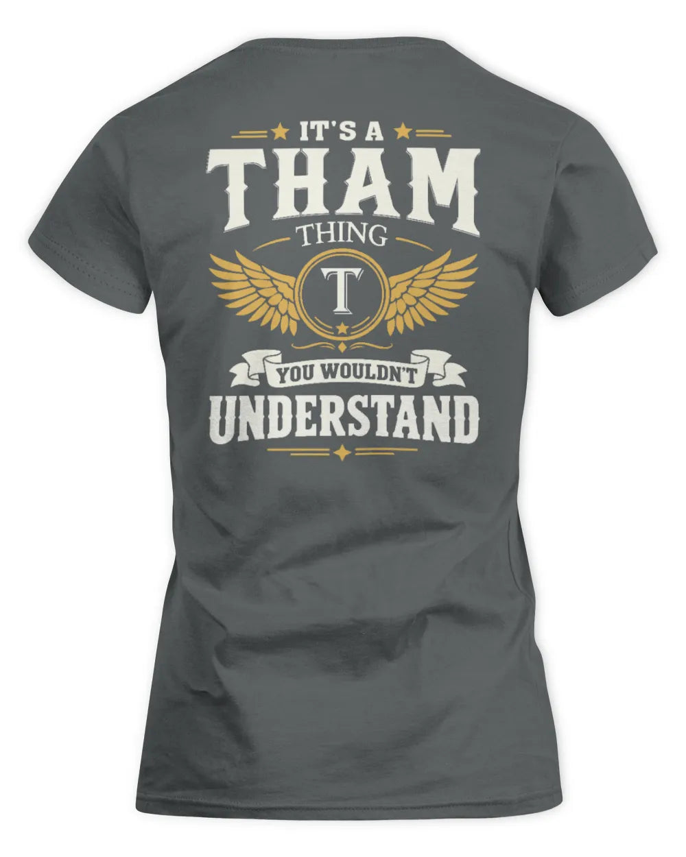 THAM KT06-M008 It’s a [NAME] Thing – You Wouldn’t Understand | Personalized Vintage T-Shirt - Women's Standard T-Shirt - Charcoal