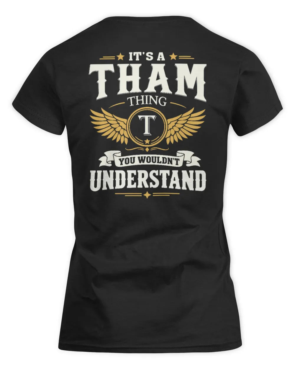 THAM KT06-M008 It’s a [NAME] Thing – You Wouldn’t Understand | Personalized Vintage T-Shirt - Women's Standard T-Shirt - Black