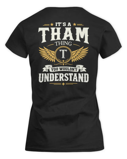 THAM KT06-M008 It’s a [NAME] Thing – You Wouldn’t Understand | Personalized Vintage T-Shirt - Women's Standard T-Shirt - Black
