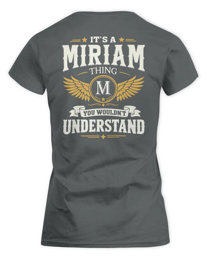 MIRIAM KT06-M008 It’s a [NAME] Thing – You Wouldn’t Understand | Personalized Vintage T-Shirt - Women's Standard T-Shirt - Charcoal