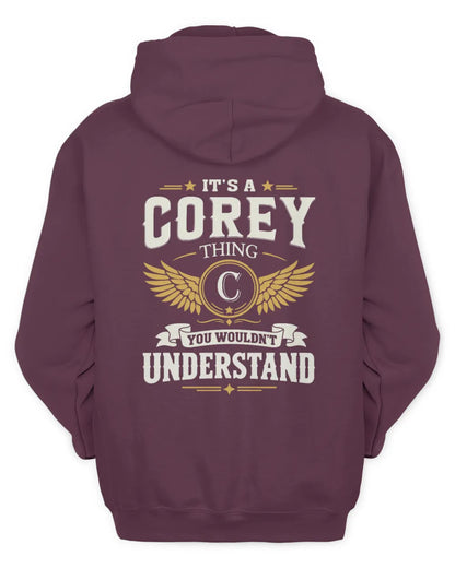 COREY KT06-M008 It’s a [NAME] Thing – You Wouldn’t Understand | Personalized Vintage T-Shirt - Unisex Hoodie - Maroon
