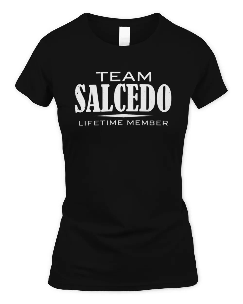 SALCEDO BL62-K4-128 - Personalized “Team NAME Lifetime Member” - Women's Standard T-Shirt - Black