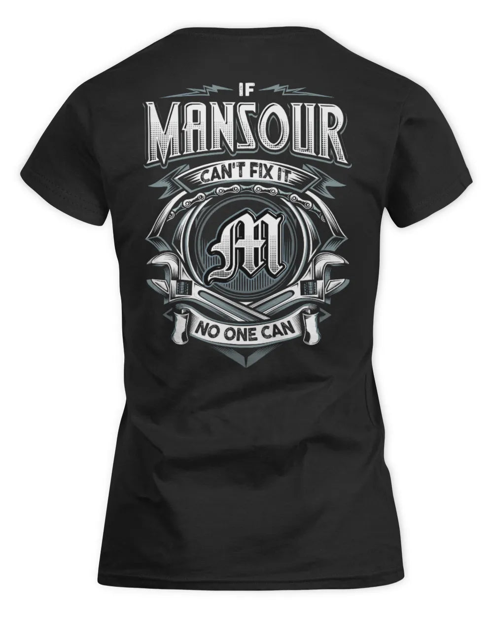 MANSOUR AP81-K4-626 - Personalized Ahmed Quote Apparel “If Ahmed Can't Fix It, No One Can” - Women's Standard T-Shirt - Black