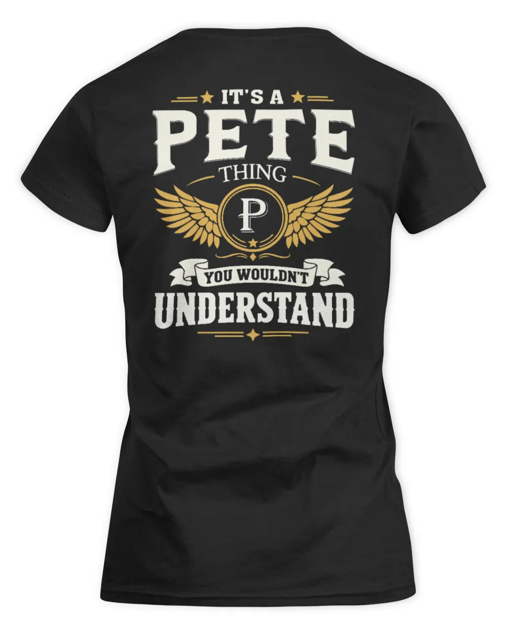 PETE KT06-M008 It’s a [NAME] Thing – You Wouldn’t Understand | Personalized Vintage T-Shirt - Women's Standard T-Shirt - Black