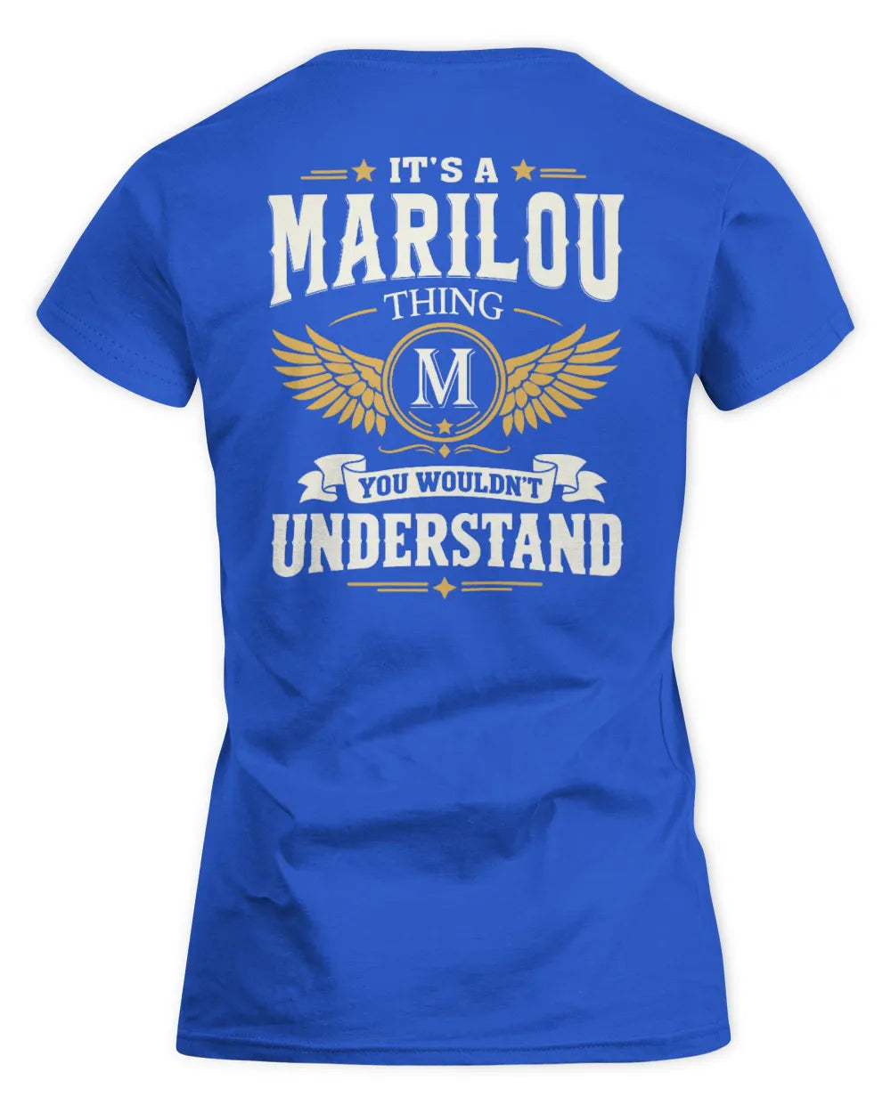MARILOU KT06-M008 It’s a [NAME] Thing – You Wouldn’t Understand | Personalized Vintage T-Shirt - Women's Standard T-Shirt - Royal