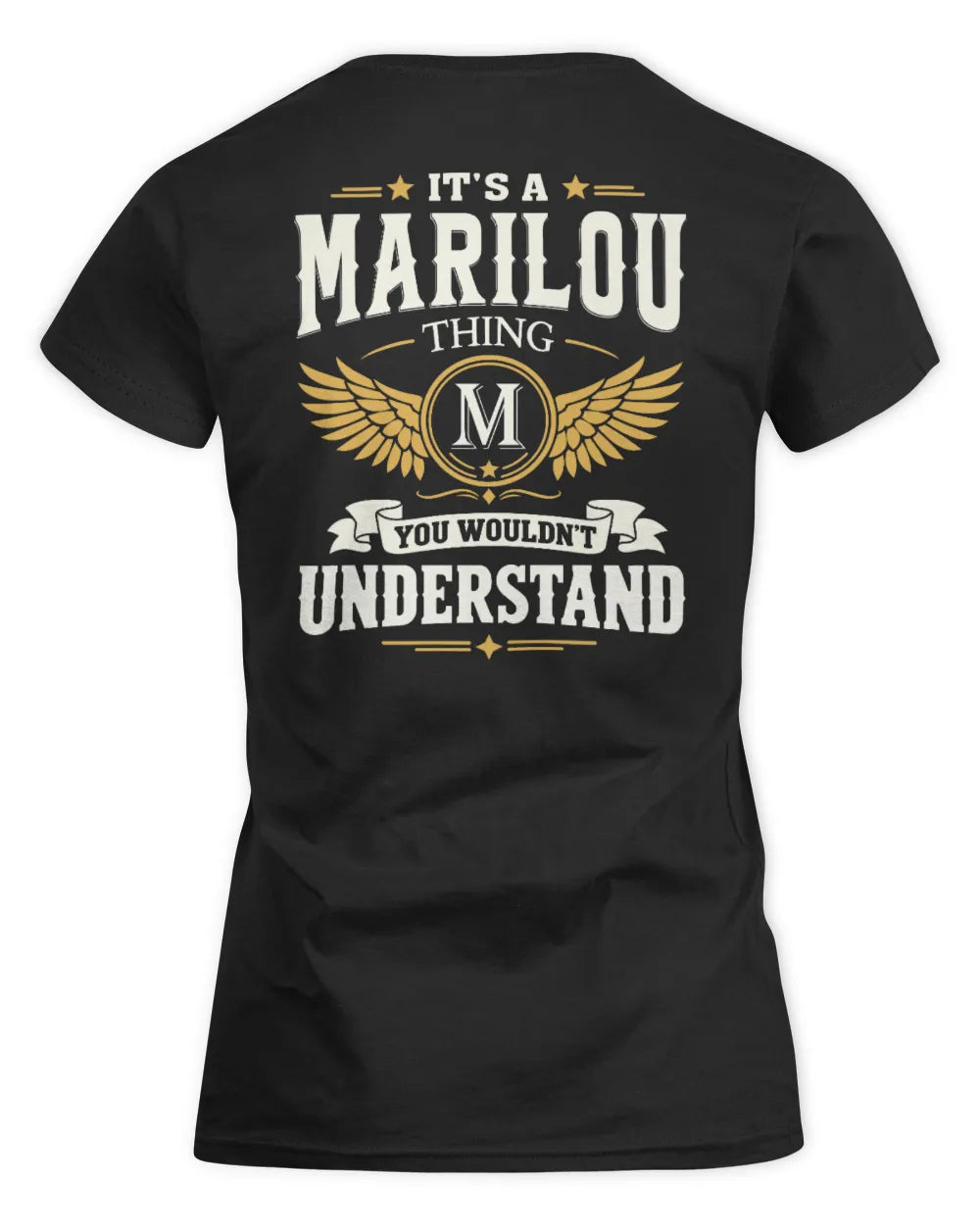 MARILOU KT06-M008 It’s a [NAME] Thing – You Wouldn’t Understand | Personalized Vintage T-Shirt - Women's Standard T-Shirt - Black
