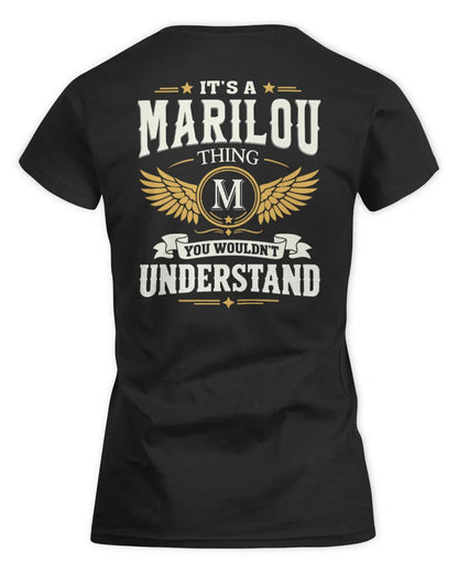 MARILOU KT06-M008 It’s a [NAME] Thing – You Wouldn’t Understand | Personalized Vintage T-Shirt - Women's Standard T-Shirt - Black