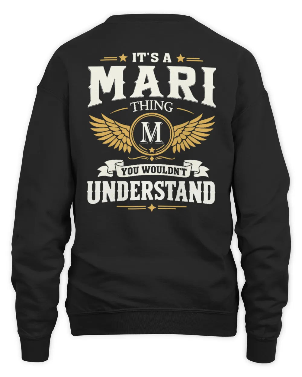 MARI KT06-M008 It’s a [NAME] Thing – You Wouldn’t Understand | Personalized Vintage T-Shirt - Unisex Sweatshirt - Black