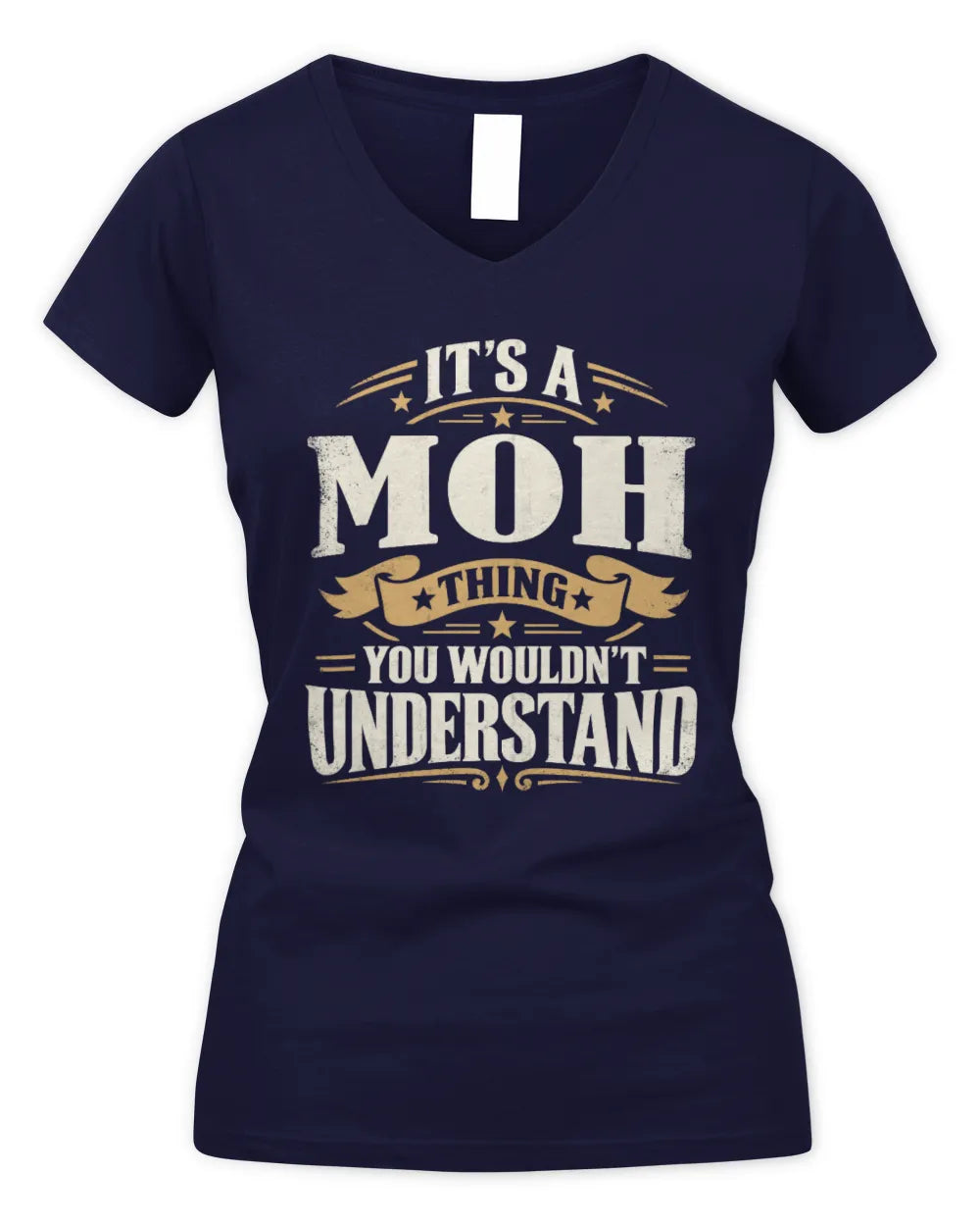 MOH P08 TH51 - Personalized “It’s a/an [NAME] Thing – You Wouldn’t Understand” Shirt - Women's V-Neck T-Shirt - Navy