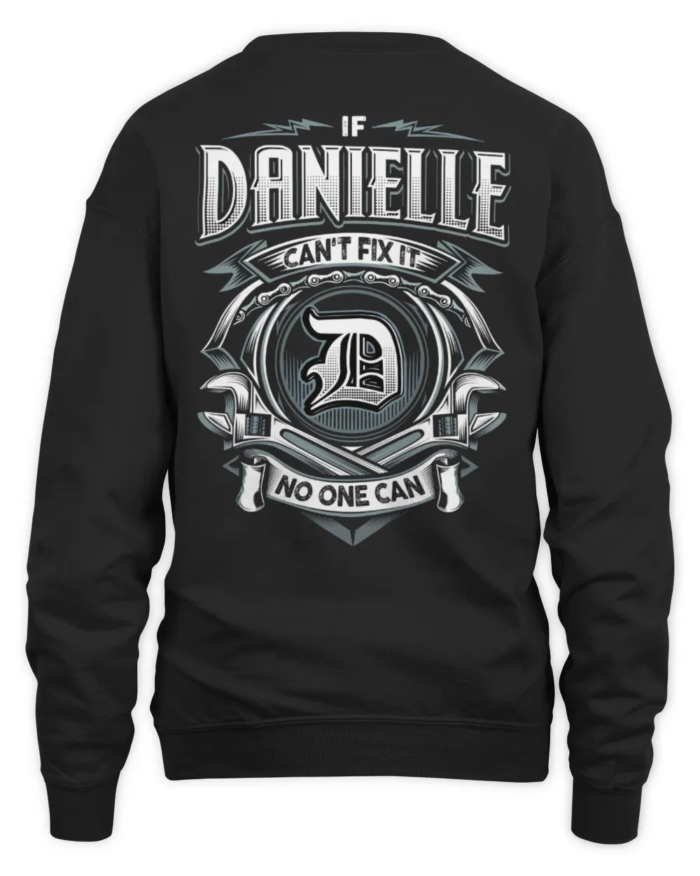 DANIELLE AP81-K4-626 - Personalized Ahmed Quote Apparel “If Ahmed Can't Fix It, No One Can” - Unisex Sweatshirt - Black
