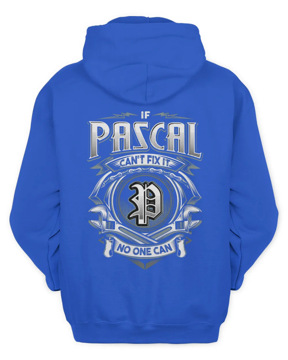 PASCAL AP81-K4-626 - Personalized Ahmed Quote Apparel “If Ahmed Can't Fix It, No One Can” - Unisex Hoodie - Royal