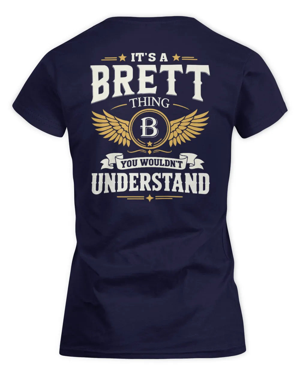 BRETT KT06-M008 It’s a [NAME] Thing – You Wouldn’t Understand | Personalized Vintage T-Shirt - Women's Standard T-Shirt - Navy